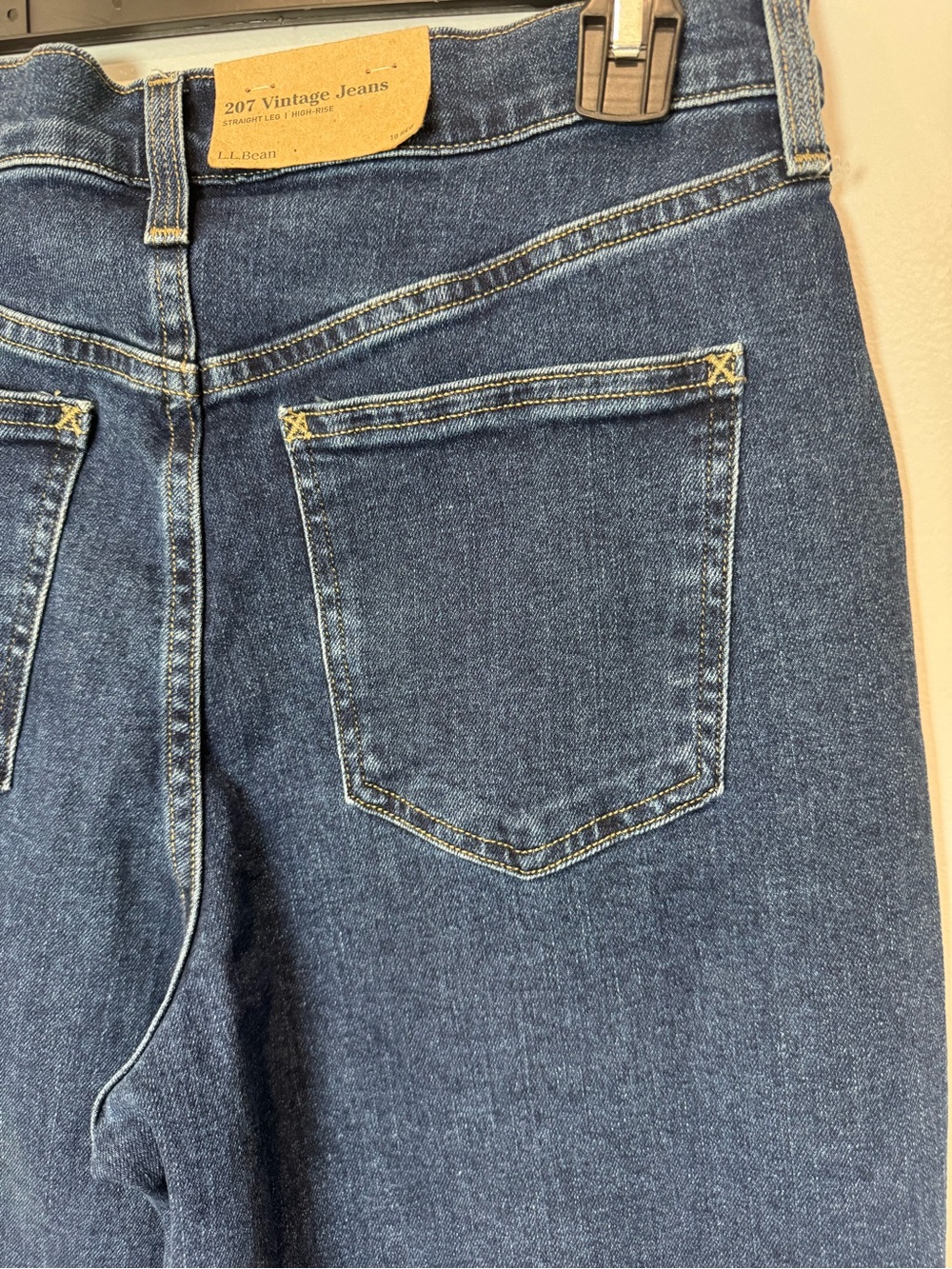 L.L. Bean Women's 207 Vintage High-Rise Straight Leg Jeans Indigo 10Reg NWT - Picture 5 of 14